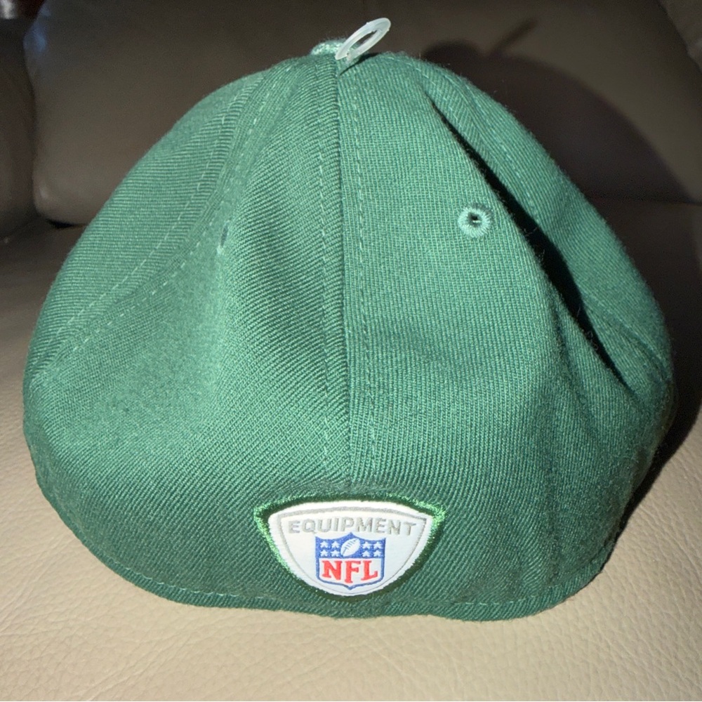 New NFL Reebok Football NY Jets Baseball Cap Green Fitted Sideline Headwear L/XL - Picture 4 of 16
